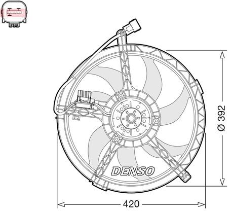 VENTILATOR RADIATOR RACIRE DENSO DER05009 - Compatibil cu MINI