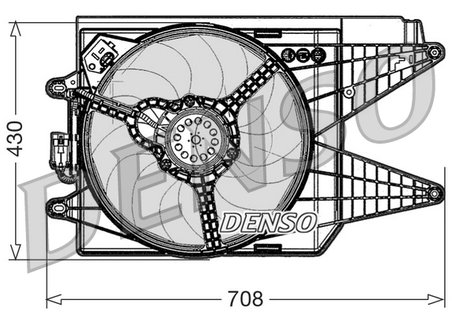 Ventilator radiator racire Denso DER09049