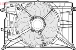 Ventilator radiator racire Denso DER09074