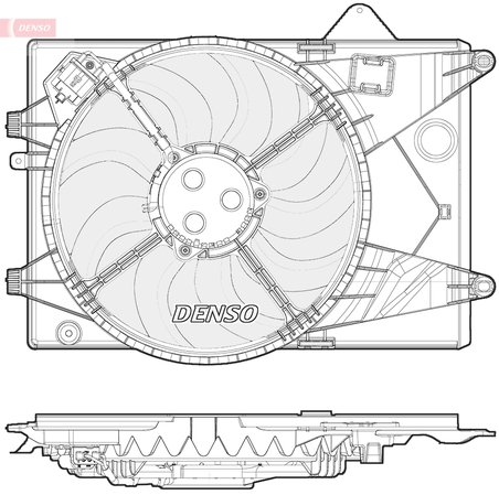 VENTILATOR RADIATOR RACIRE DENSO DER15001 - Compatibil cu CHEVROLET