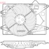 VENTILATOR RADIATOR RACIRE DENSO DER15001 - Compatibil cu CHEVROLET