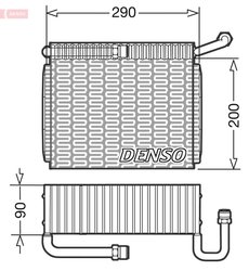 Evaporator aer conditionat Denso DEV01005