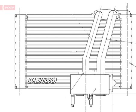 Evaporator aer conditionat Denso DEV07005