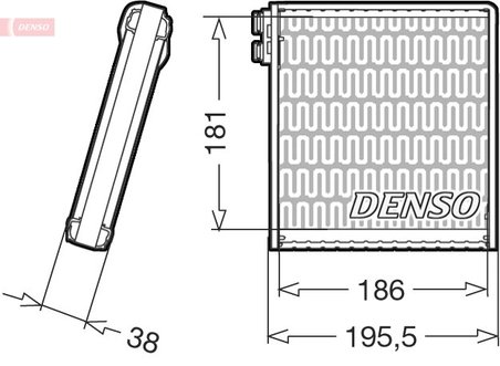 Evaporator aer conditionat Denso DEV09103
