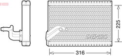 Evaporator aer conditionat Denso DEV21003