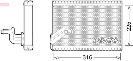 Evaporator aer conditionat Denso DEV21003