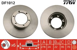 Disc frana TRW DF1012