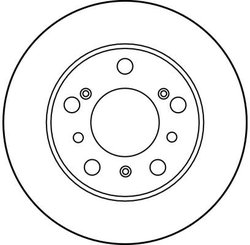 DISC FRANA TRW DF1114 - Compatibil cu CITROEN, FIAT, PEUGEOT, TALBOT
