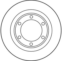DISC FRANA TRW DF1107 - Compatibil cu CITROEN