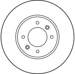 DISC FRANA TRW DF1031 - Compatibil cu RENAULT