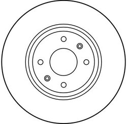 DISC FRANA TRW DF1123 - Compatibil cu CITROEN, PEUGEOT