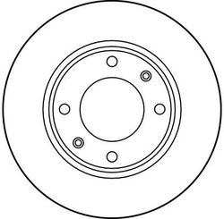 DISC FRANA TRW DF1217 - Compatibil cu CITROEN, CITROEN (DF-PSA), DALLAS, PEUGEOT