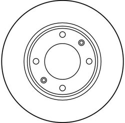 DISC FRANA TRW DF1221 - Compatibil cu CITROEN, CITROEN (DF-PSA), LIFAN, MAPLE (SMA), MEGA, PEUGEOT