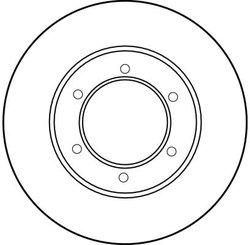 DISC FRANA TRW DF1418 - Compatibil cu GREAT WALL, TOYOTA, VW