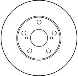 DISC FRANA TRW DF1431 - Compatibil cu HOLDEN, LEXUS, TOYOTA