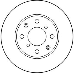 DISC FRANA TRW DF1436 - Compatibil cu HONDA, SEAT