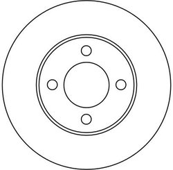 DISC FRANA TRW DF1521 - Compatibil cu AUDI