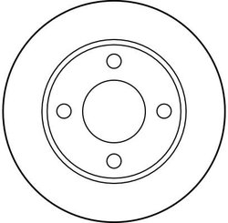 DISC FRANA TRW DF1526 - Compatibil cu AUDI