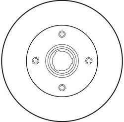 DISC FRANA TRW DF1529 - Compatibil cu SEAT, VW