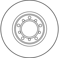 DISC FRANA TRW DF1573 - Compatibil cu MERCEDES-BENZ