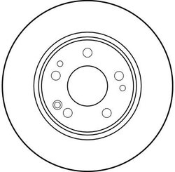 DISC FRANA TRW DF1581 - Compatibil cu MERCEDES-BENZ