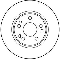 DISC FRANA TRW DF1585 - Compatibil cu MERCEDES-BENZ