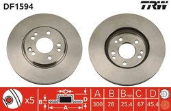Disc frana TRW DF1594