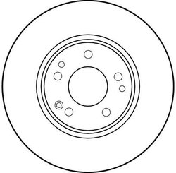 DISC FRANA TRW DF1594 - Compatibil cu MERCEDES-BENZ