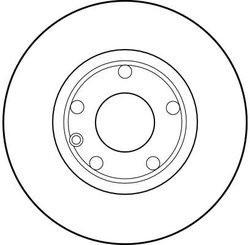 DISC FRANA TRW DF1596 - Compatibil cu VW