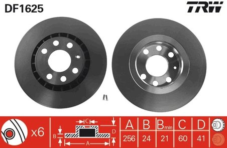 Disc frana TRW DF1625