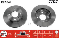 Disc frana TRW DF1649