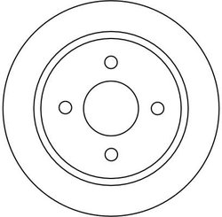 DISC FRANA TRW DF1654 - Compatibil cu FORD, FORD AUSTRALIA, PANTHER, TVR