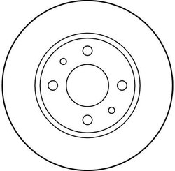 DISC FRANA TRW DF1748 - Compatibil cu LADA, ZAZ