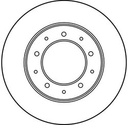 DISC FRANA TRW DF1802 - Compatibil cu LAND ROVER