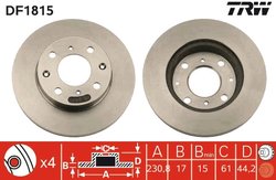 Disc frana TRW DF1815