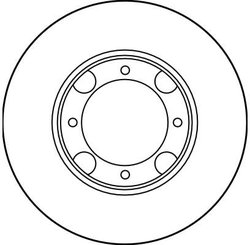 DISC FRANA TRW DF1958 - Compatibil cu HYUNDAI