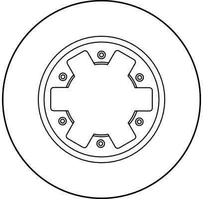 DISC FRANA TRW DF1965 - Compatibil cu FORD, NISSAN