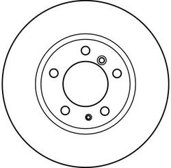 DISC FRANA TRW DF2555 - Compatibil cu BMW