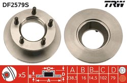 Disc frana TRW DF2579S