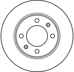 DISC FRANA TRW DF2581 - Compatibil cu CITROEN, CITROEN (DF-PSA), PEUGEOT