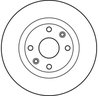 DISC FRANA TRW DF2586 - Compatibil cu DACIA, LADA, NISSAN, RENAULT
