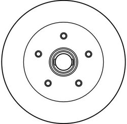 DISC FRANA TRW DF2587 - Compatibil cu VW