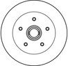 DISC FRANA TRW DF2587 - Compatibil cu VW