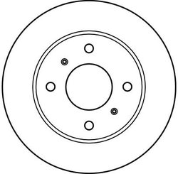 DISC FRANA TRW DF2591 - Compatibil cu FORD AUSTRALIA, INFINITI, NISSAN, NISSAN (DFAC)