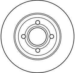 DISC FRANA TRW DF2597 - Compatibil cu AUDI