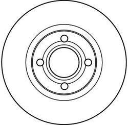 DISC FRANA TRW DF2601 - Compatibil cu AUDI
