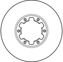 DISC FRANA TRW DF2625 - Compatibil cu NISSAN
