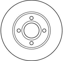 DISC FRANA TRW DF2622 - Compatibil cu FORD, FORD AUSTRALIA, FORD USA