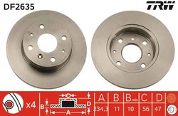 Disc frana TRW DF2635