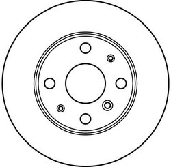 DISC FRANA TRW DF2635 - Compatibil cu DAIHATSU, FAW (TIANJIN), GEELY, GLEAGLE